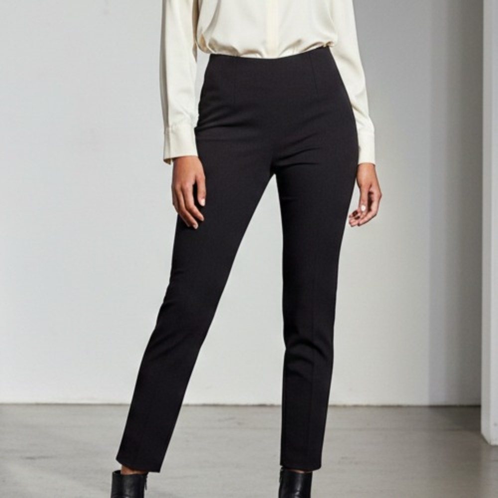 Halara Straight-Leg Trousers Women's Size S-Regular Black Elastic‎ Waist